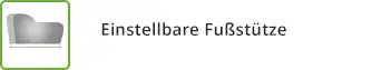 Fußstütze einstellbar