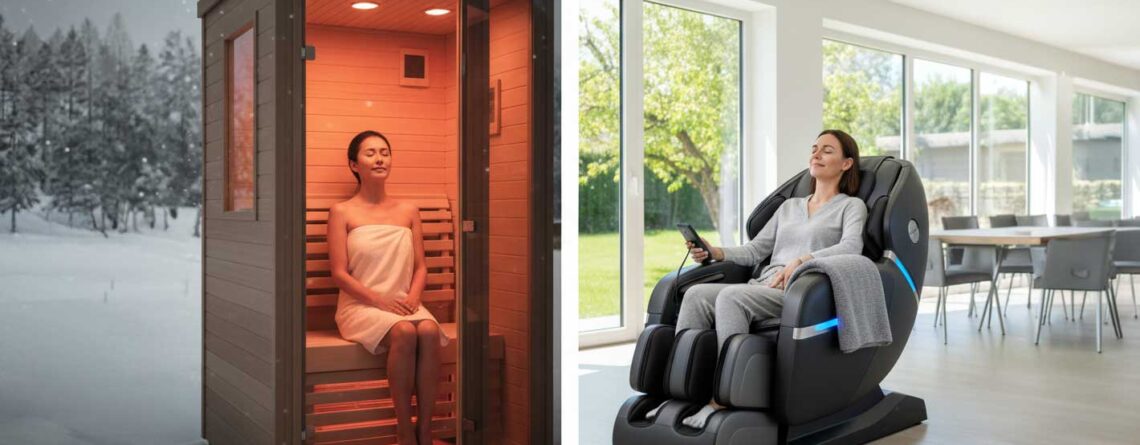 Massagesessel oder Infrarot-Wärmekabine? Wer ist effektiver zum Entspannen?