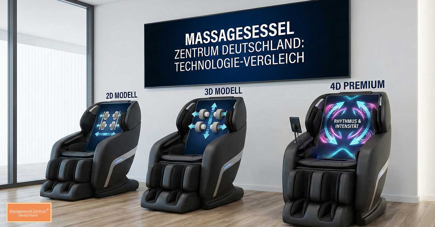 Was ist der Unterschied zwischen 2D-, 3D- und 4D-Massagetechnik?