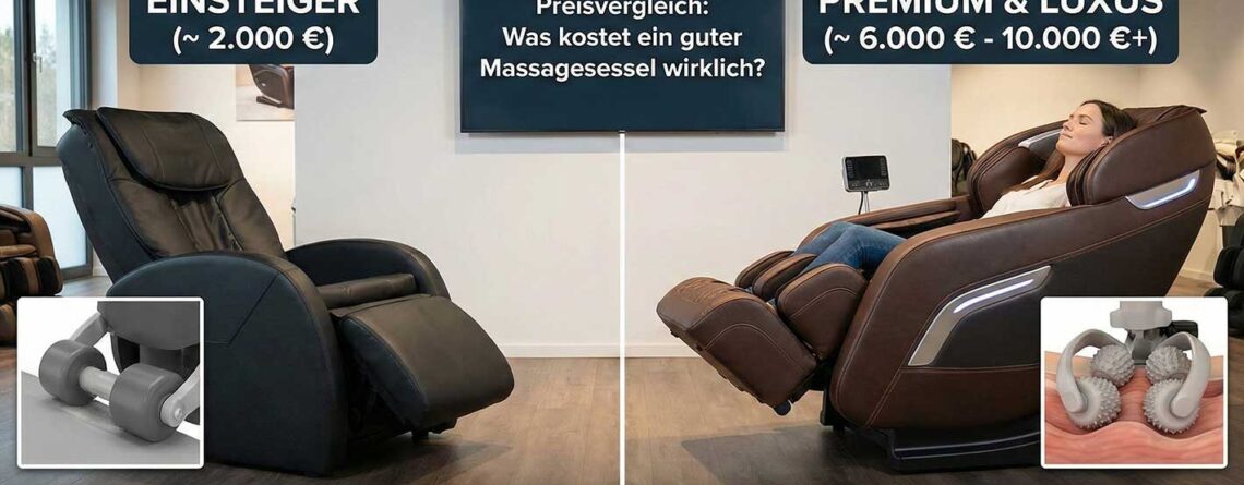 Wie viel kostet ein guter Massagesessel? Ein ehrlicher Preisvergleich.