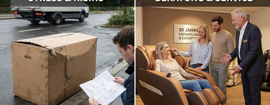 Massagesessel kaufen: Warum der Fachhandel die sicherere Wahl ist als der Online-Discounter