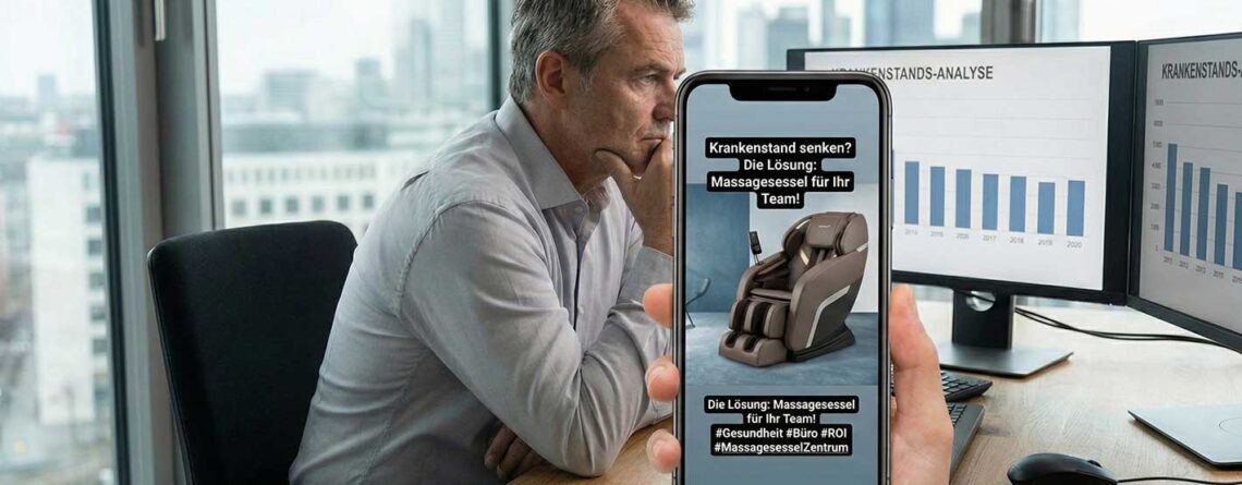 Warum sich ein Massagesessel für Ihre Mitarbeiter lohnt: Ein Blick auf ROI und Krankentage