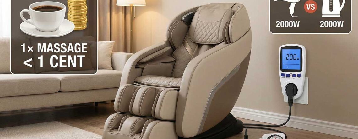 Stromverbrauch Massagesessel: Kosten & Fakten im Check 2026